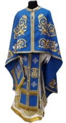 Облачення священника грецький крій, вишите на габардині з пришитим галуном, вишивка &quot;Троянда, вишита середина&quot;