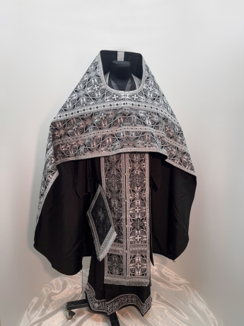 Облачение священника, с парчи "Вифлиемский крест" с пришивним галуном