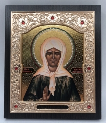 Ікона Блаж. Матрони (зол. фон) 15х18