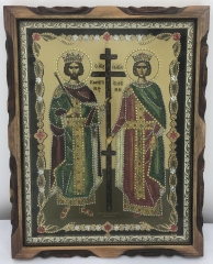 Ікона рівноап. Костянтин та Олена 36х46