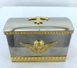 Хрестильний ящик нержавійка - латунь 11,5х8см