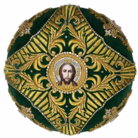 Митра "Корона" зелёная 