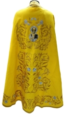 Облачення священника грецький крій, вишите на габардині з пришитим галуном, вишивка &quot;Троянда, вишита середина&quot;