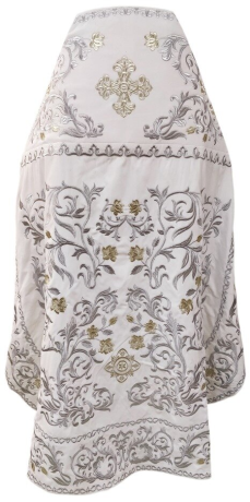 Облачення священника, вишите на оксамиті, вишита середина, з вишитим галуном