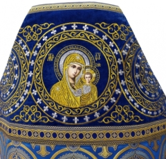 Облачення священника комбіноване з парчі &quot;Київський хрест&quot;, з вишитим опліччям, вишивка &quot;Коло&quot;