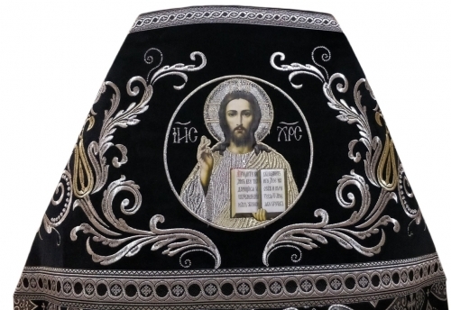 Облачення священника комбіноване з парчі "Флоровський хрест", з вишитим опліччям, Вишивка "Нова вишивка"