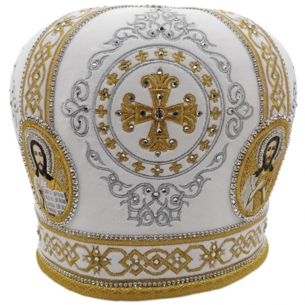 Митра Ромб белая