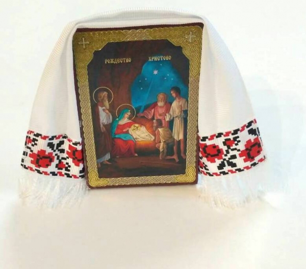 Икона Рождество Христово 8,5x6