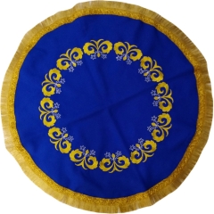 Накидка габардиновая круглая  синего цвета ф 60 