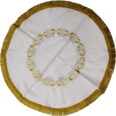 Накидка габардиновая круглая  синего цвета ф 60 