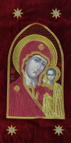 Хоругви вышитые пара, звезда