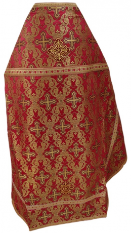 Облачення священника, з парчі "Ажурний хрест" з пришивним галуном