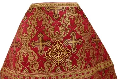 Облачення священника, з парчі "Ажурний хрест" з пришивним галуном