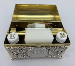 Хрестильний ящик латунь - нікель 15х12,5см