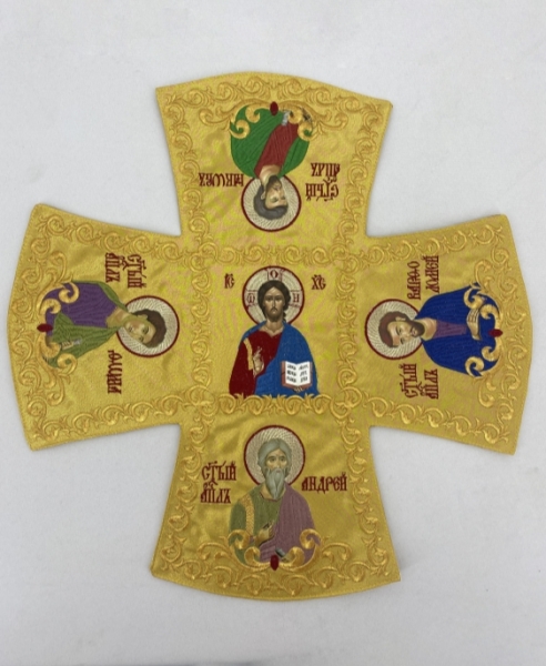 Облачення священника комбіноване з парчі, з вишитим опліччям