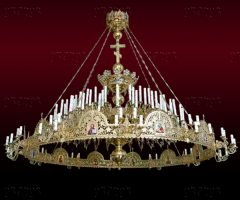 Паникадило 1-ярусное на 56 свечек №52 