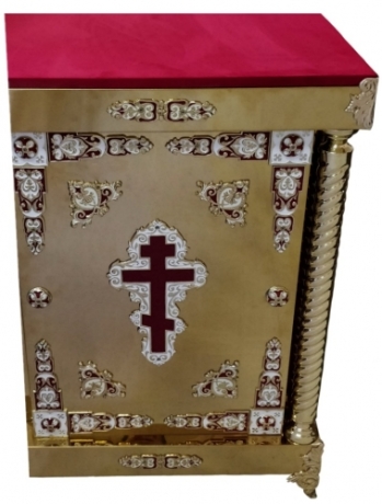 Жертвенный киот с иконой на 3 колоны 70х110