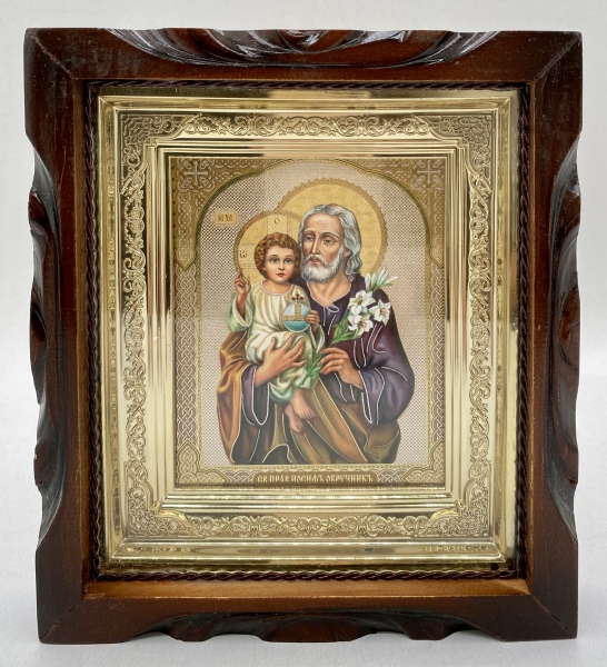 Икона свящ. прав. Иосиф Обручник 19х17