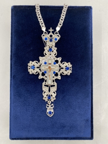 Хрест наперстний 16х8см, сріб.