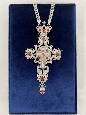 Хрест наперстний 16х8см, сріб.