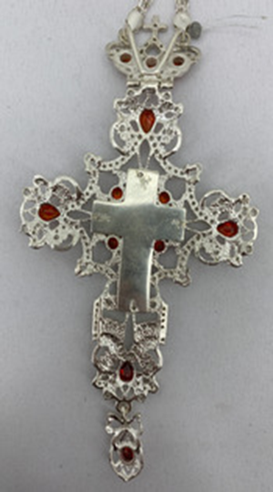 Хрест наперстний 16х8см, сріб.