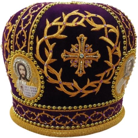 Митра  "Терновый венец"  фиолетовая