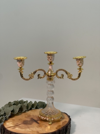 Підсвічник 0022 напрестольний на 3 свічки 26х27см