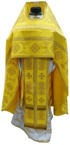 Облачение священника вишитое на габардине, вишивка