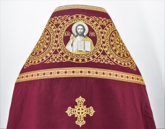 Облачення священника вишите на габардині, вишивка &quot;Коло&quot; з пришивним галуном