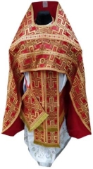 Облачение священника, с парчи "Лаврський крест" с пришитим галуном