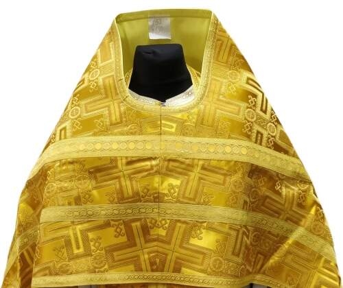 Облачение священника, с парчи "Лаврський крест" с пришитим галуном