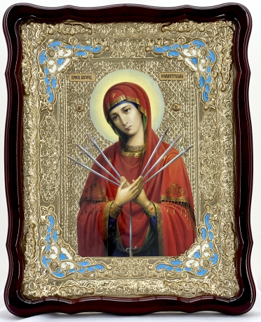 Икона Богородицы "Семистрельная" 62х49