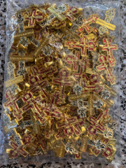 Хрестик натільний, восьмиконечний, середній 3х2см