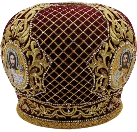 Митра "Сітка" червона