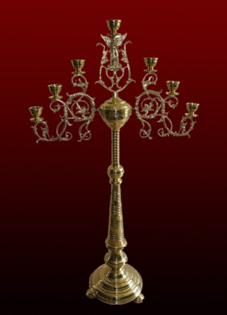 Семисвічник запрестольний (ангел, лат.) №4 - 1.