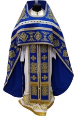 Облачення священника вишите на габардині, вишивка &quot;Коло&quot; з пришивним галуном