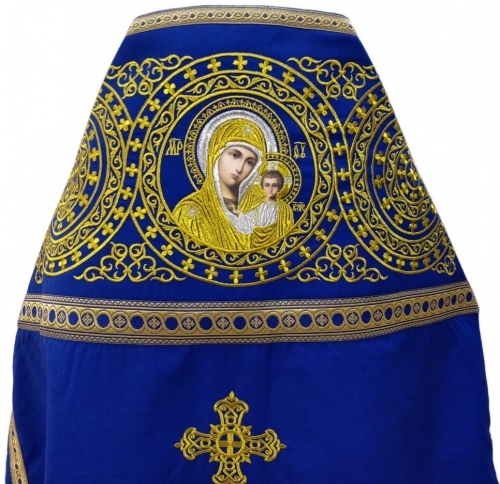 Облачение священника вишитое на габардине, вишивка