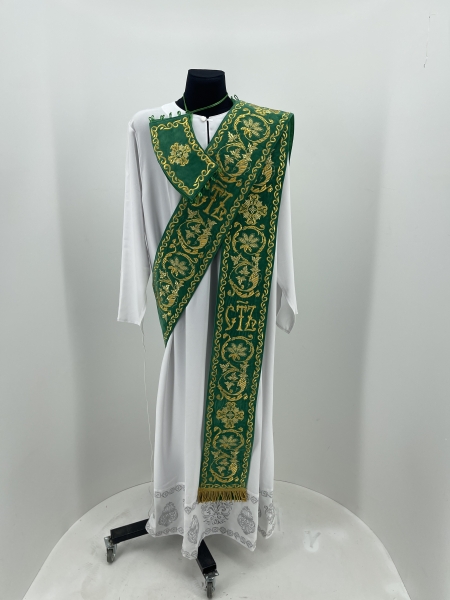 Орар двойной с поручами, вышивка 