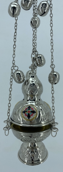 Кадило "Виноград" з емаллю, з дзвіночками