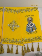 Закладка з вишитим ліком св. Микола Чуд.