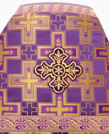 Облачение священника, с парчи "Патриарший крест" с пришитим галуном