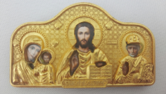 Автомобільний трійник (метал) зол. 7х4см 