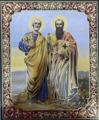 Ікона св. Петро та св. Павло 24х20см