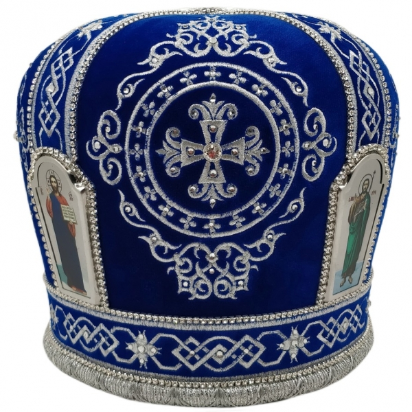 Митра Ромб синяя