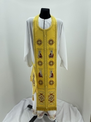 Облачення священника, вишите на оксамиті, з вишитим галуном, вишивка &quot;Святительська&quot;