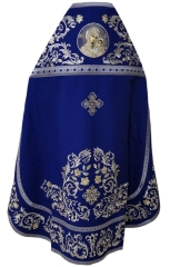 Облачення священника вишите на габардині, вишивка &quot;Роза&quot; з пришивним галуном