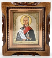 Ікона праведний Феодор Ушаков 19х17
