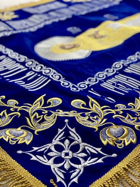 Плащаница Богородицы на бархате