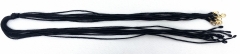 Шнурок для хрестика, дорослий, 72см, з карабіном, плет., чорн.