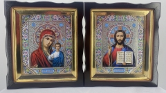 Ікони "Вінчальна пара" (квітка) 31х28см